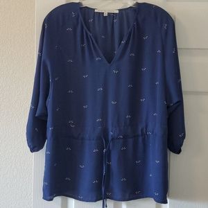 Collective Concept Blue Top in Medium NWOT